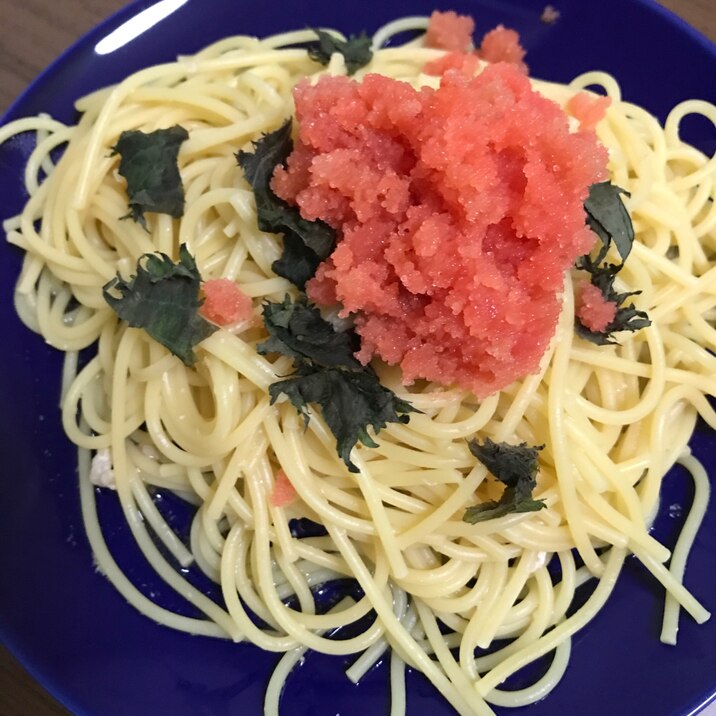 ガーリック明太子パスタ